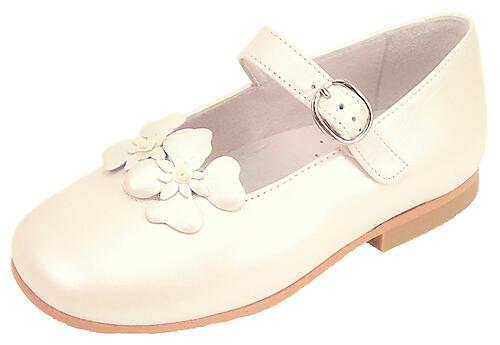 K-1082 (Sale) - Ivory Pearlized Mary Janes