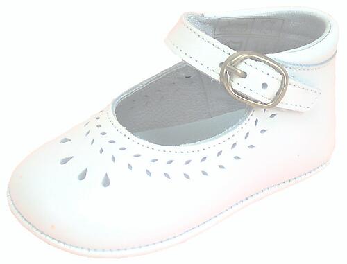 PR-230 - White Pearl Crib Shoes - Euro 18 US 3