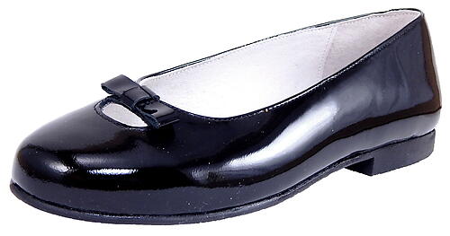 S-1394 - Black Patent Ballet Flats