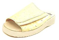 FARO B-232 - Lemon Faux-Ostrich Patent Slides