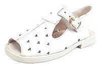 S-6959 - White Heart Sandals Euro 26 Size 10